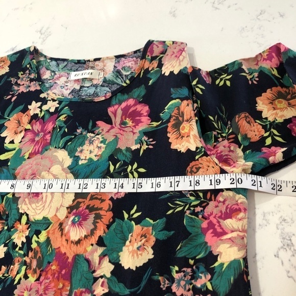 RV XUAN midi 3/4 sleeve floral dress size:XXL - Picture 9 of 11